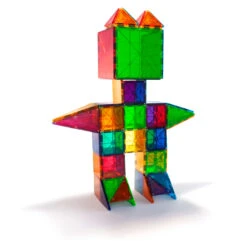 Clear Colors 100-Piece Set | Magna-Tiles®- LOCAL PICK UP ONLY(Magna Tiles® Clear Colors 100 Piece Set) -Curious Bear Toys 04300 Magna Tiles Clear Colors Robot