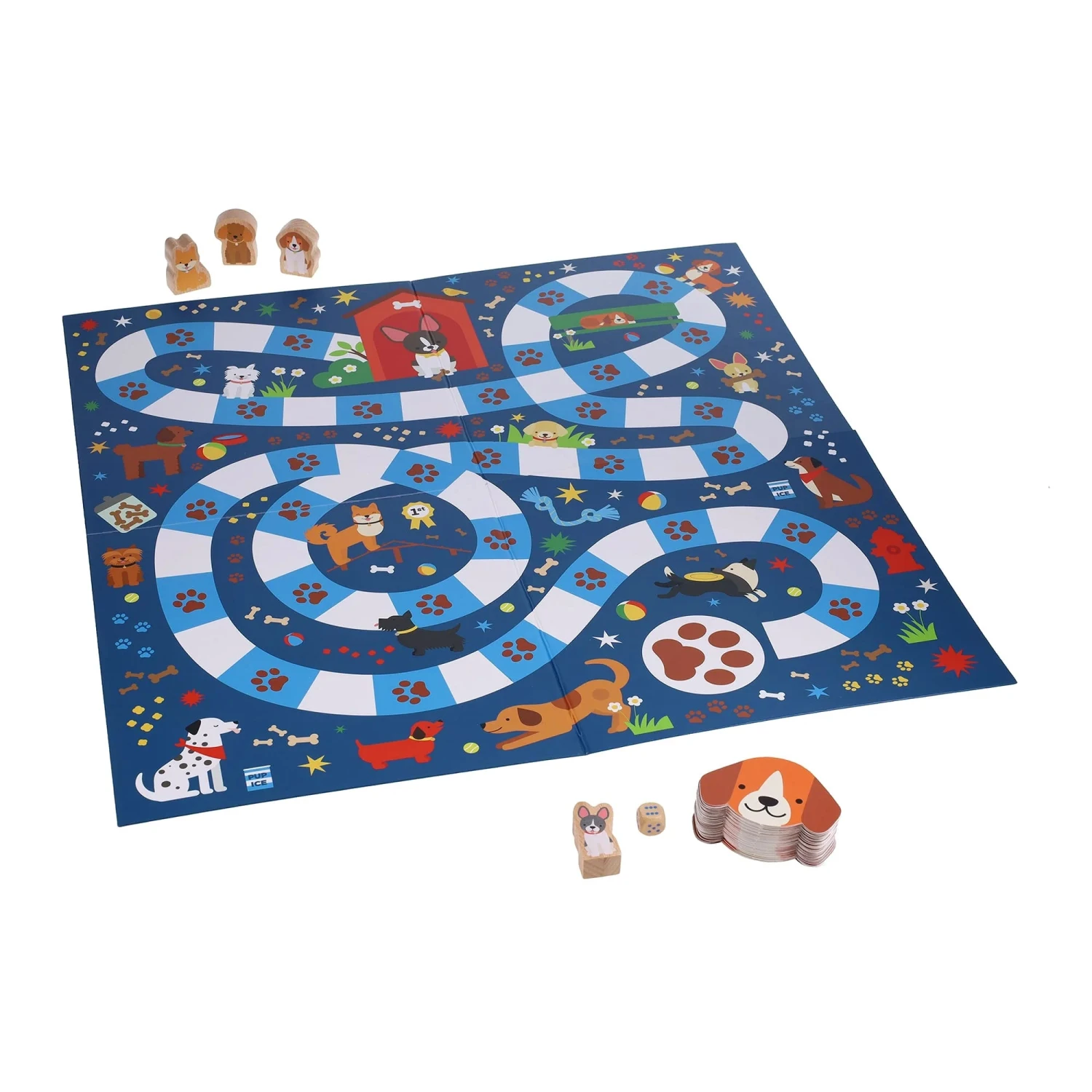 Dogscapades: A Barking Mad Game All About Dogs(Petit collage dogscapades) Chronicle Books Dogscapades: A Barking Mad Game All About Dogs(Petit Collage Dogscapades) -Curious Bear Toys 0810073342620.in06