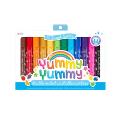 Yummy Yummy Chunky Scented Markers - Set Of 12 | OOLY(Yummy Yummy Scented Markers Set Of 12)