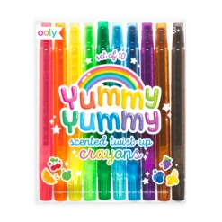 Yummy Yummy Scented Twist-Up Crayons - Set Of 10 | OOLY(Yummy Yummy Scented Twist Up Crayons)