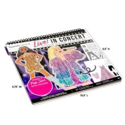 Live! In Concert Sticker Stylist | Fashion Angels(Live In Concert Sticker Stylist Fashion Angels) -Curious Bear Toys 13531 PKG DIMS