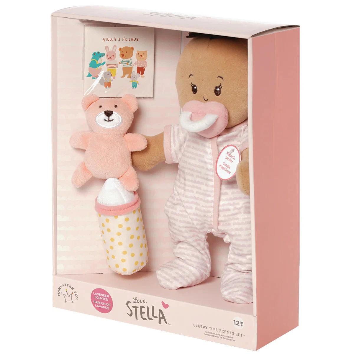 Love, Stella Sleepy Time Set - Beige Doll with Brown Tuft | Manhattan Toy(Love stella sleepy time set beige doll with brown tuft manhattan toy) Love, Stella Sleepy Time Set - Beige Doll With Brown Tuft | Manhattan Toy(Love Stella Sleepy Time Set Beige Doll With Brown Tuft Manhattan Toy) -Curious Bear Toys 154300R1 Stella Sleepy Time Set Brown Pkg 1