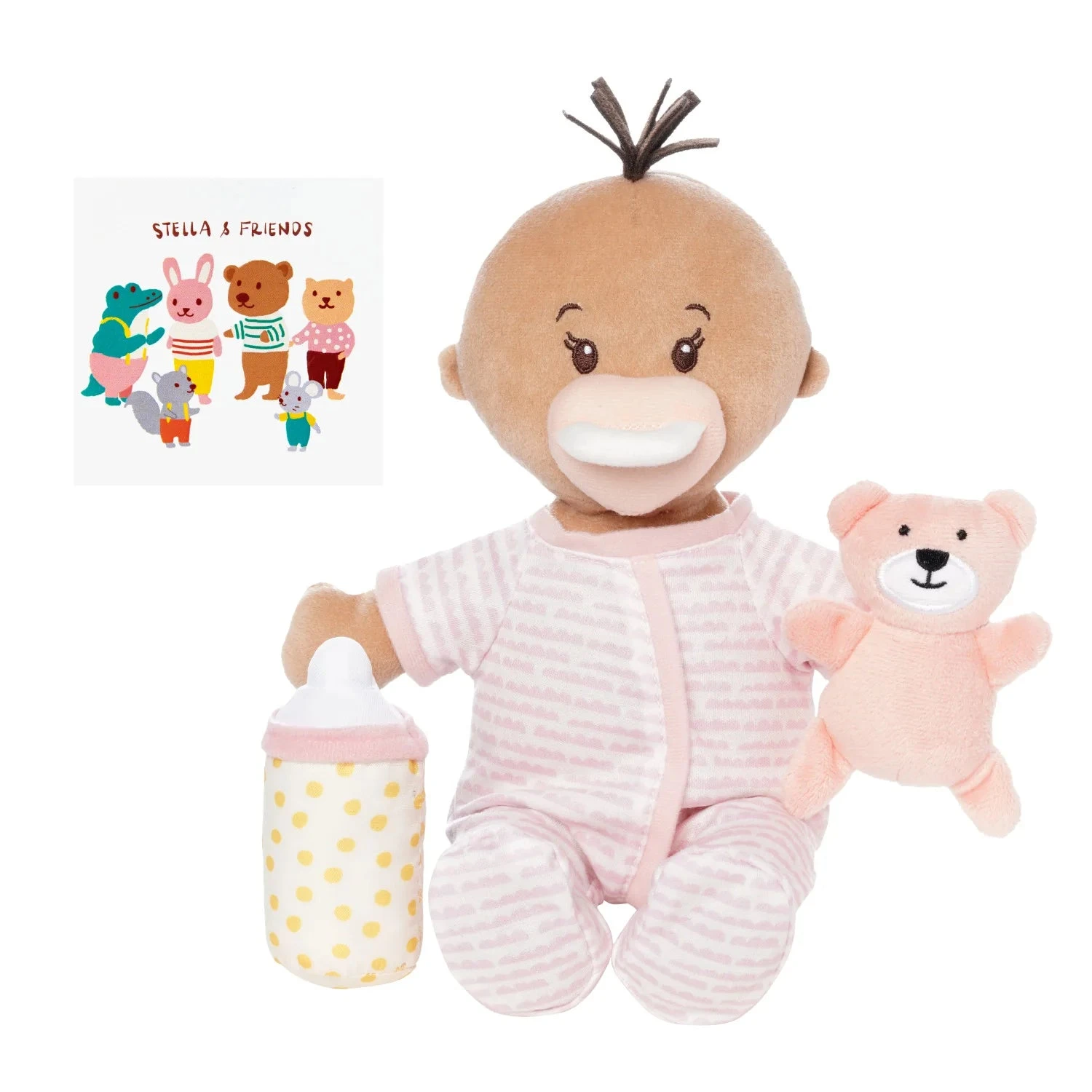 Love, Stella Sleepy Time Set - Beige Doll with Brown Tuft | Manhattan Toy(Love stella sleepy time set beige doll with brown tuft manhattan toy) Love, Stella Sleepy Time Set - Beige Doll With Brown Tuft | Manhattan Toy(Love Stella Sleepy Time Set Beige Doll With Brown Tuft Manhattan Toy) -Curious Bear Toys 154300R1 Love Stella Sleepy Time Set Peach V2