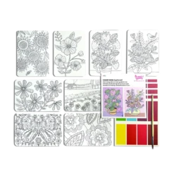 Scenic Hues DIY Watercolor Art Kit - Flowers And Gardens | OOLY(Scenic Hues Diy Watercolor Art Kit Flowers And Gardens Ooly) -Curious Bear Toys 161 101ScenicHuesDIYWatercolorArtKitFlowersAndGardens O1 1200px