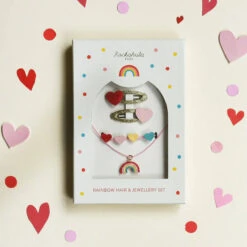 Vintage Rainbow Hair & Jewelry Set | Rockahula(Vintage Rainbow Hair Jewellery Set)