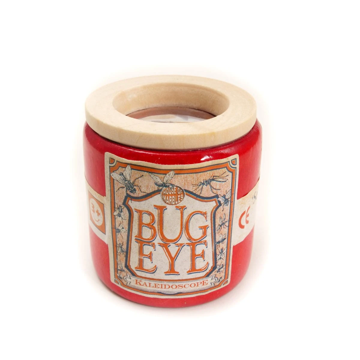 Bug Eye Wooden Kaleidoscope(Bug eye wooden kaleidoscope) Bug Eye Wooden Kaleidoscope(Bug Eye Wooden Kaleidoscope) -Curious Bear Toys 220016 Bug Eye Red 1 1200x1200 1