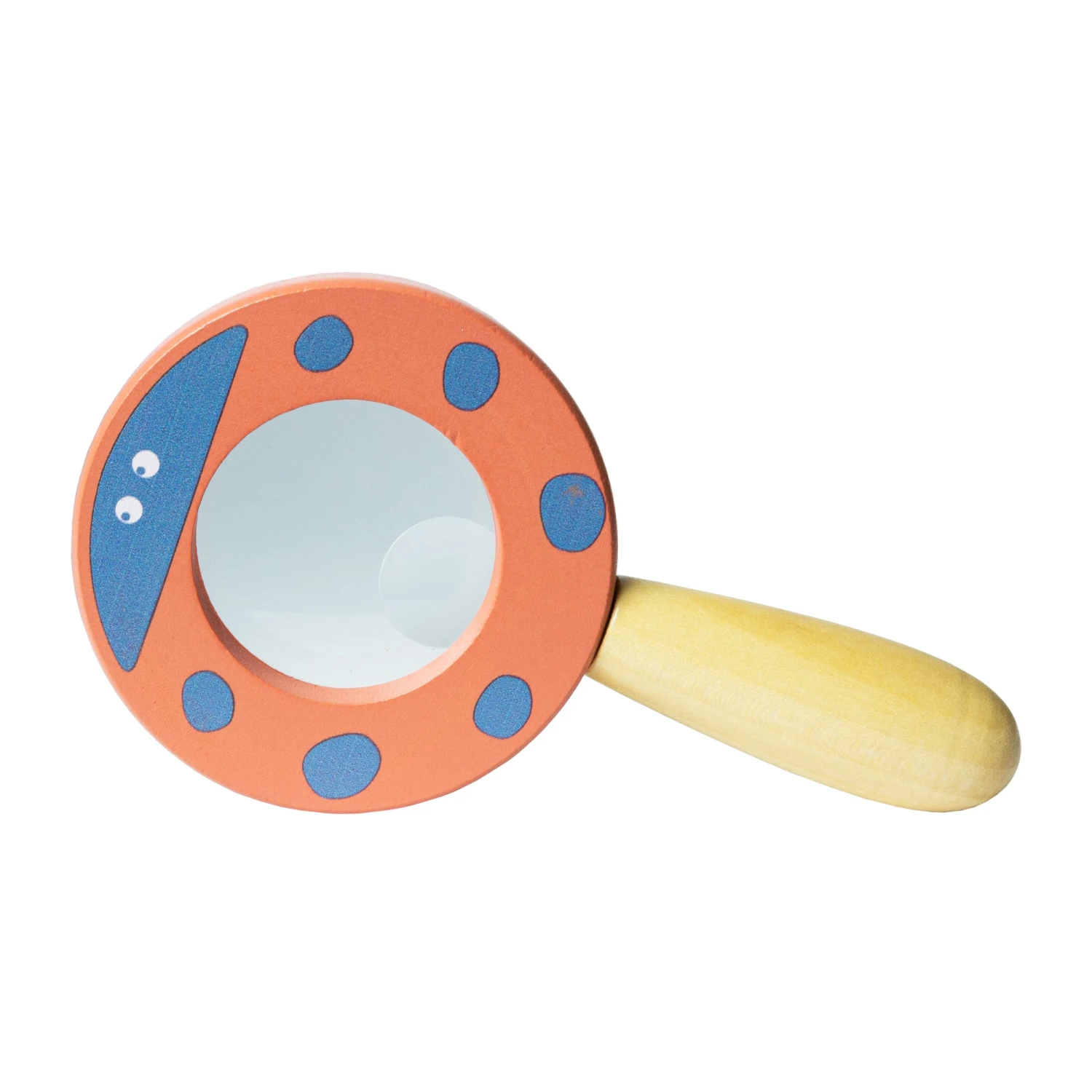 Discovery Magnifying Glass(Discovery magnifying glass) Discovery Magnifying Glass(Discovery Magnifying Glass) -Curious Bear Toys 220034 Natural Discovery Wooden Magnifying Glass Ladybird