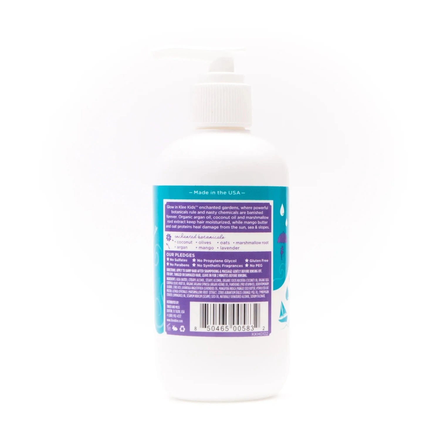 Charmed Conditioner - With Argan Oil and Mango Butter, 8 oz | Klee Kids(Charmed conditioner with argan oil and mango butter 8 oz klee kids) Charmed Conditioner - With Argan Oil And Mango Butter, 8 Oz | Klee Kids(Charmed Conditioner With Argan Oil And Mango Butter 8 Oz Klee Kids) -Curious Bear Toys 231679 KKH0102 Klee Kids Charmed Conditioner Back 2000x 82e3bae3 dbea 4797 9dcd 716f00e4fa7e