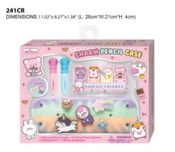 Charm Pencil Case, Critters | Hot Focus(Charm Pencil Case Critters Hot Focus)