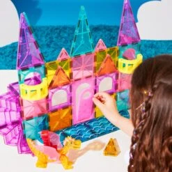 Castle DLX 48-Piece Set | Magna-Tiles - LOCAL PICK UP ONLY(Castle Dlx 48 Piece Set Magna Tiles) -Curious Bear Toys 24CastleDLX48 LS4 1x1 scaled 1