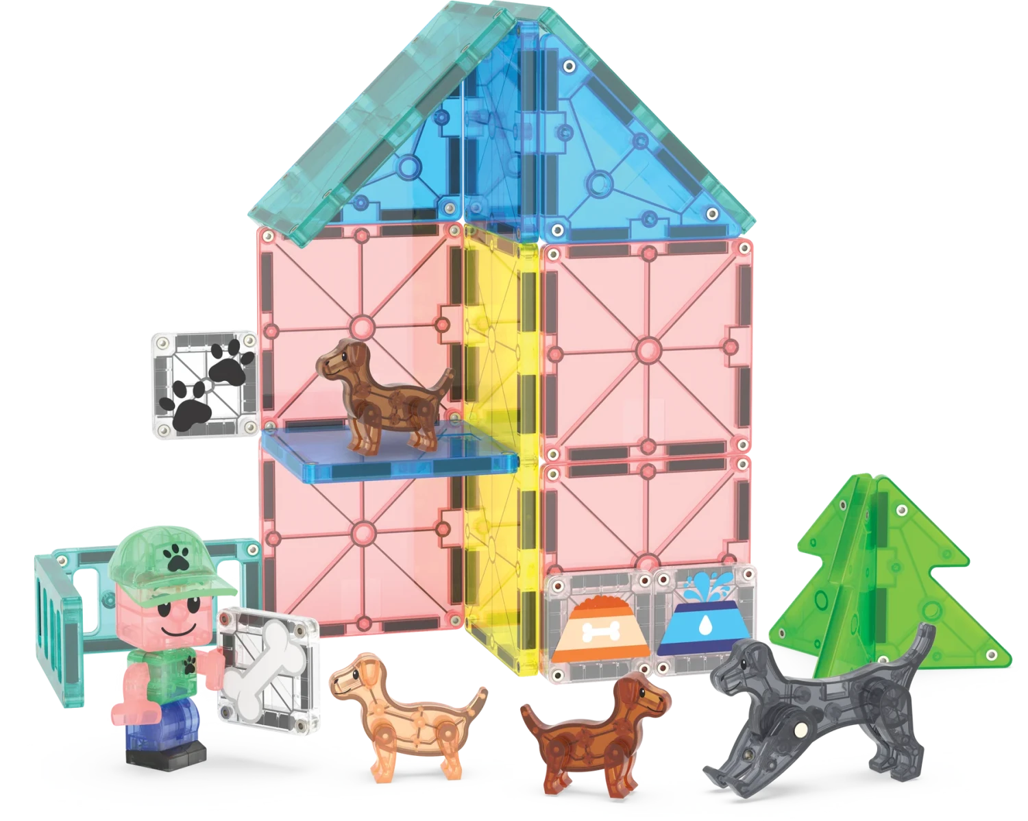 Puppy Park 27-Piece Set | Magna-Tiles(Puppy park 27 piece set magna tiles) Puppy Park 27-Piece Set | Magna-Tiles(Puppy Park 27 Piece Set Magna Tiles) -Curious Bear Toys 25Puppy Park BuildP