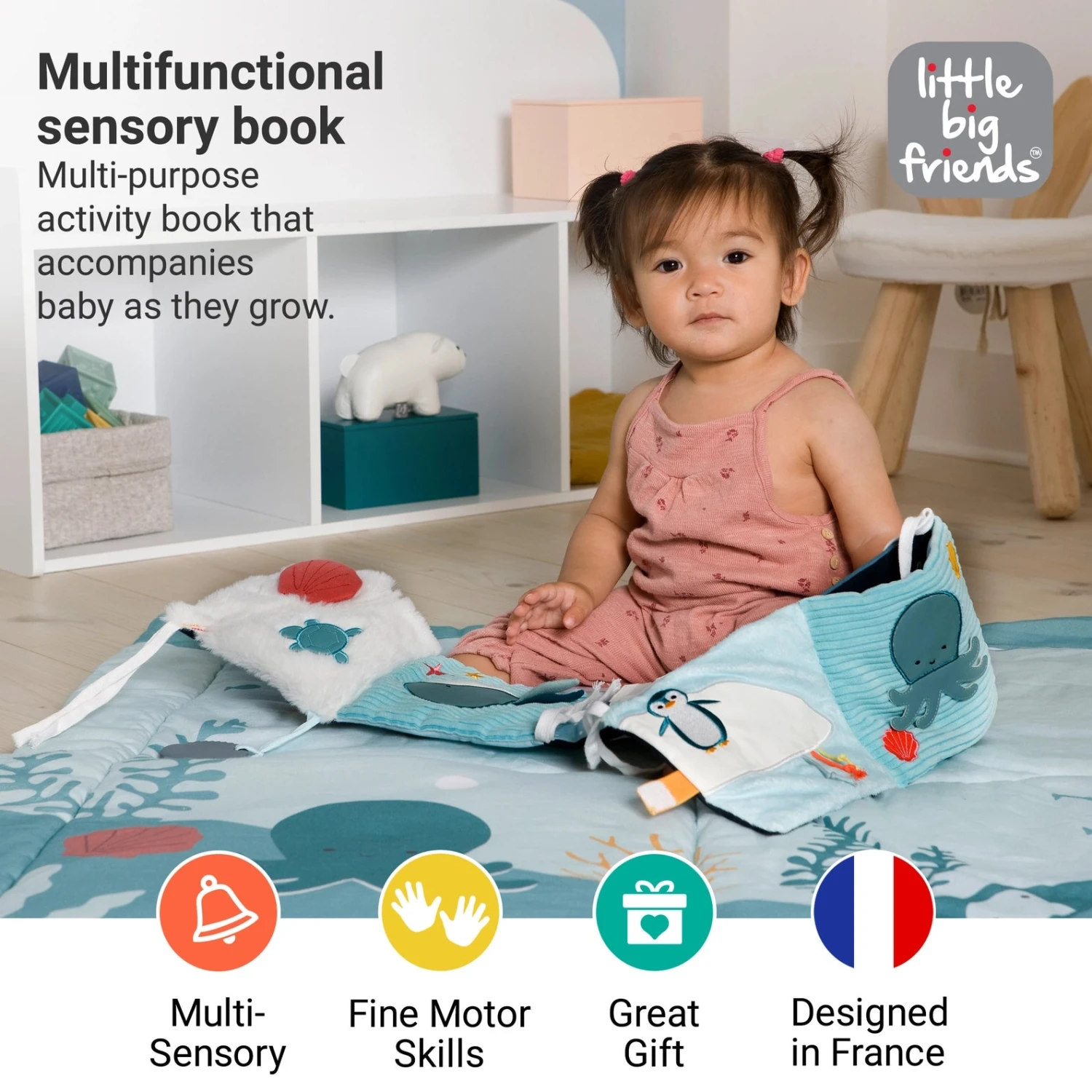 Soft Activity Book 2-in-1 - Ocean | Little Big Friends(Soft activity book 2 in 1 ocean) Soft Activity Book 2-in-1 - Ocean | Little Big Friends(Soft Activity Book 2 In 1 Ocean) -Curious Bear Toys 350184ffe03d0a8504da122017c9bef2b611adb0266a291b69d4a15ee36505b7