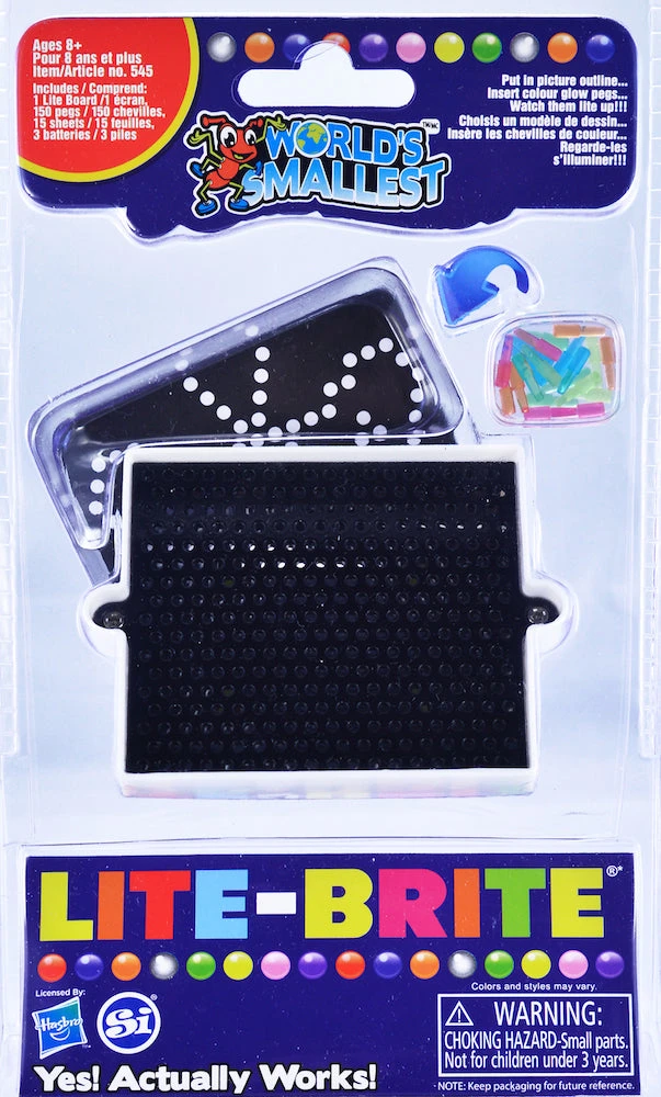 World's Smallest Lite Brite(Worlds smallest lite brite) World's Smallest Lite Brite(Worlds Smallest Lite Brite) -Curious Bear Toys 545