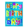 MindWare Happy Birthday Glitter Lettering Card(Happy Birthday Glitter Lettering Card) -Curious Bear Toys 5822GL
