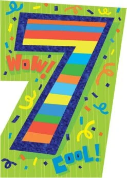 7th Birthday Foil Card(7th Birthday Foil Card)