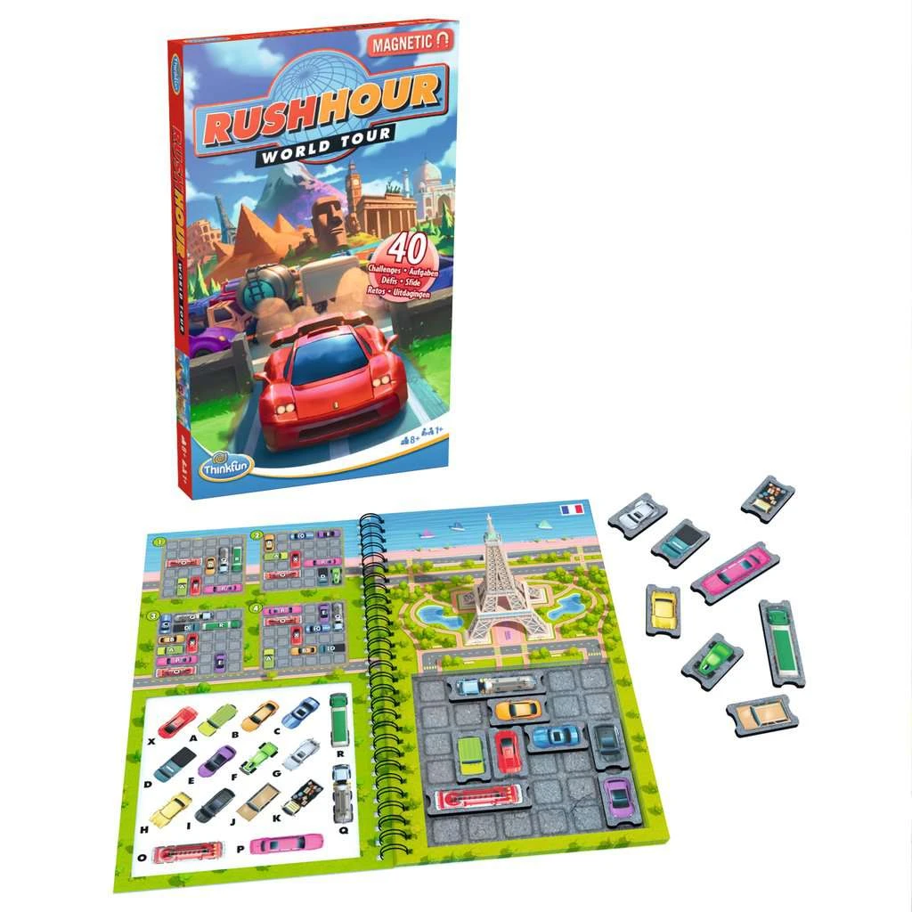 Rush Hour Travel - World Tour | ThinkFun(Rush hour travel world tour thinkfun) Rush Hour Travel - World Tour | ThinkFun(Rush Hour Travel World Tour Thinkfun) -Curious Bear Toys 76544 2