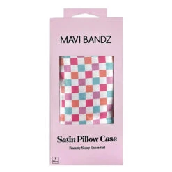 Check Satin Pillowcase | Mavi Bandz(Check Satin Pillowcase Mavi Bandz)