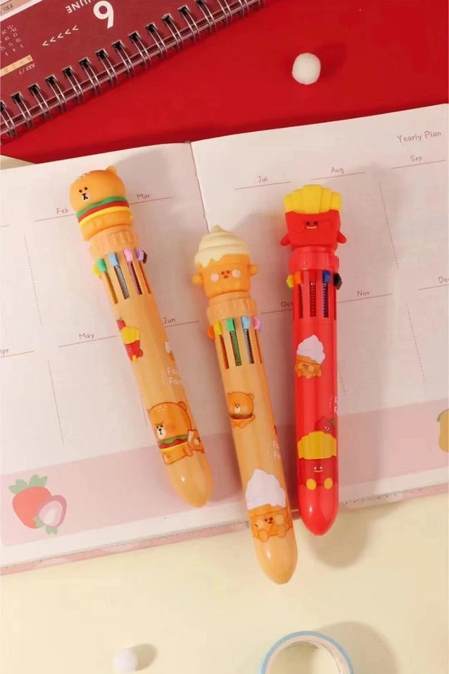 Fast Food 10 Color Retractable Ball Pen(Fast food retractable ball pen) Fast Food 10 Color Retractable Ball Pen(Fast Food Retractable Ball Pen) -Curious Bear Toys 894d3f0ab03379aa91cbb30ed75945184fd878e14f76d119cbd59c931e1defc6