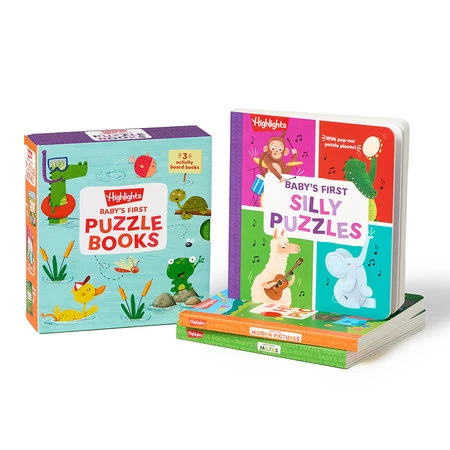 Baby's First Puzzle Books Boxed Set | Highlights(Babys first puzzle books boxed set highlights) Penguin Random House Baby's First Puzzle Books Boxed Set | Highlights(Babys First Puzzle Books Boxed Set Highlights) -Curious Bear Toys 9781639622849