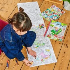 Fold-Out Coloring Book - Fairies And Tales | EeBoo(Fold Out Coloring Book Fairies And Tales Eeboo) -Curious Bear Toys ARTMFT 689196521072 5