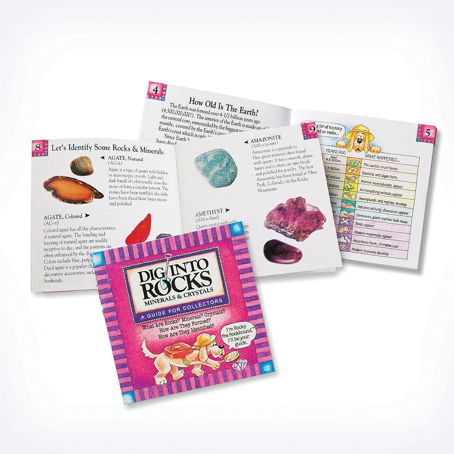 Dig into Rocks: Book of Rocks(Book of rocks) Dig Into Rocks: Book Of Rocks(Book Of Rocks) -Curious Bear Toys BR