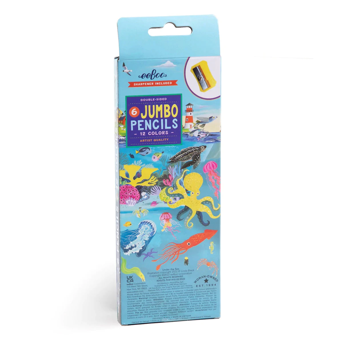 Under the Sea - 6 Jumbo Double-sided Pencils(Under the sea 6 jumbo double pencils) Eeboo Under The Sea - 6 Jumbo Double-sided Pencils(Under The Sea 6 Jumbo Double Pencils) -Curious Bear Toys DSUTS 2 1200x 3a79cce1 2ffc 46dd 9e56 2b62b982ee11