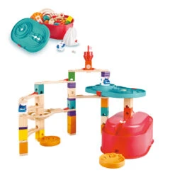 Quadrilla Stack Track Bucket Set | Hape - LOCAL PICK UP ONLY(Quadrilla Stack Track Bucket Set)