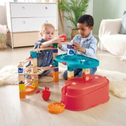 Quadrilla Stack Track Bucket Set | Hape - LOCAL PICK UP ONLY(Quadrilla Stack Track Bucket Set) -Curious Bear Toys E6027 4