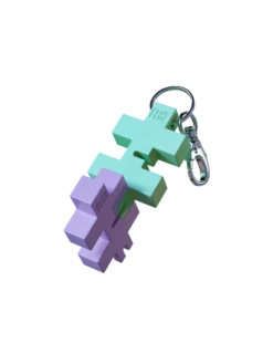 HEXEL® - Duo Keychain | Plus-Plus(Hexel® Duo Keychain Plus Plus) -Curious Bear Toys HEXEL Keychain Mint Lilac EDIT