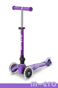 Micro Mini Deluxe Foldable LED Scooter - Purple - LOCAL PICK UP ONLY(Micro Mini Foldable Led Scooter Purple)