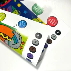 Colortopia Color By Number Paint Marker Kit - Epic Adventures | OOLY(Colortopia Color By Number Paint Marker Kit Epic Adventures Ooly) -Curious Bear Toys OOLY Colortopia Color By Number Paint Marker Kit Epic Adventures Close Up Card