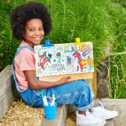 Colortopia Color By Number Paint Marker Kit - Epic Adventures | OOLY(Colortopia Color By Number Paint Marker Kit Epic Adventures Ooly) -Curious Bear Toys OOLY Colortopia Color By Number Paint Marker Kit Epic Adventures Kid Showing