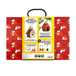 OOLY X Peanuts: Color'in Wooden Birdhouse Kit | OOLY(Ooly X Peanuts Colorin Wooden Birdhouse Kit Ooly) 10 OOLY X Peanuts: Color'in Wooden Birdhouse Kit | OOLY(Ooly X Peanuts Colorin Wooden Birdhouse Kit Ooly) -Curious Bear Toys OOLY Peanuts Color in Wooden Birdhouse Kit Back
