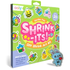 Shrink-Its! D.I.Y. Shrink Art Kit - Garden Pals | OOLY(Shrink Its D I Y Shrink Art Kit Garden Pals Ooly) -Curious Bear Toys OOLY Shrink its DIY Shrink Art Kit Garden Pals Quarter Angle