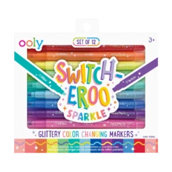 Switch-Eroo Sparkle Glittery Color Changing Markers - Set Of 12 | OOLY(Switch Eroo Sparkle Glittery Color Changing Markers Set Of 12 Ooly)