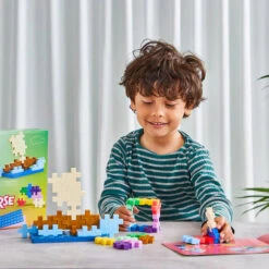 Learn To Build BIG - Colorverse | Plus-Plus(Learn To Build Big Colorverse Plus Plus) -Curious Bear Toys PHO03998 BIG Colorverse Lifestyle3 LoRes 250522 RS