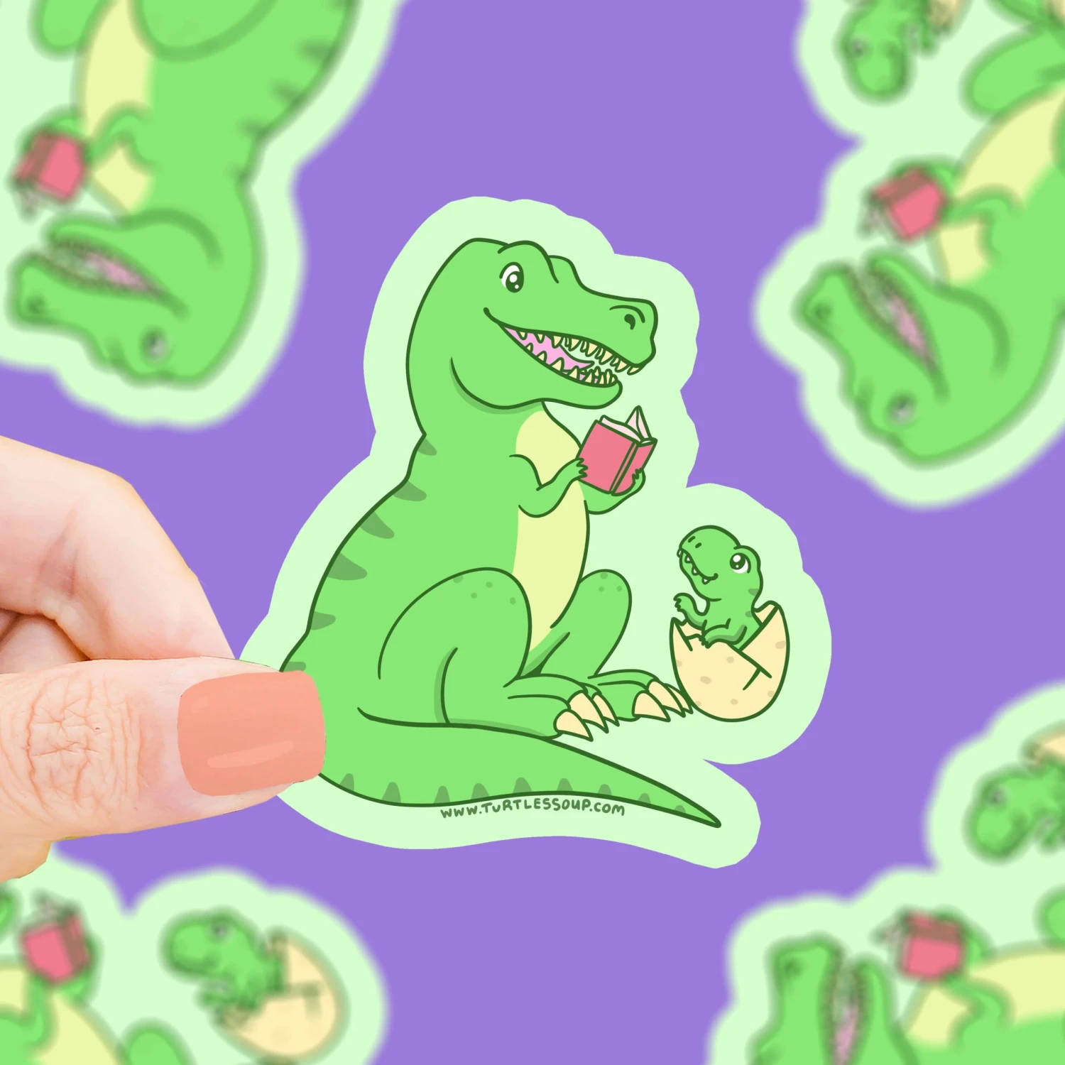 Reading T-Rex Dinosaur Bookish Vinyl Sticker | Turtle's Soup(Reading t rex dinosaur bookish vinyl sticker turtles soup) Reading T-Rex Dinosaur Bookish Vinyl Sticker | Turtle's Soup(Reading T Rex Dinosaur Bookish Vinyl Sticker Turtles Soup) -Curious Bear Toys S 860 scaled
