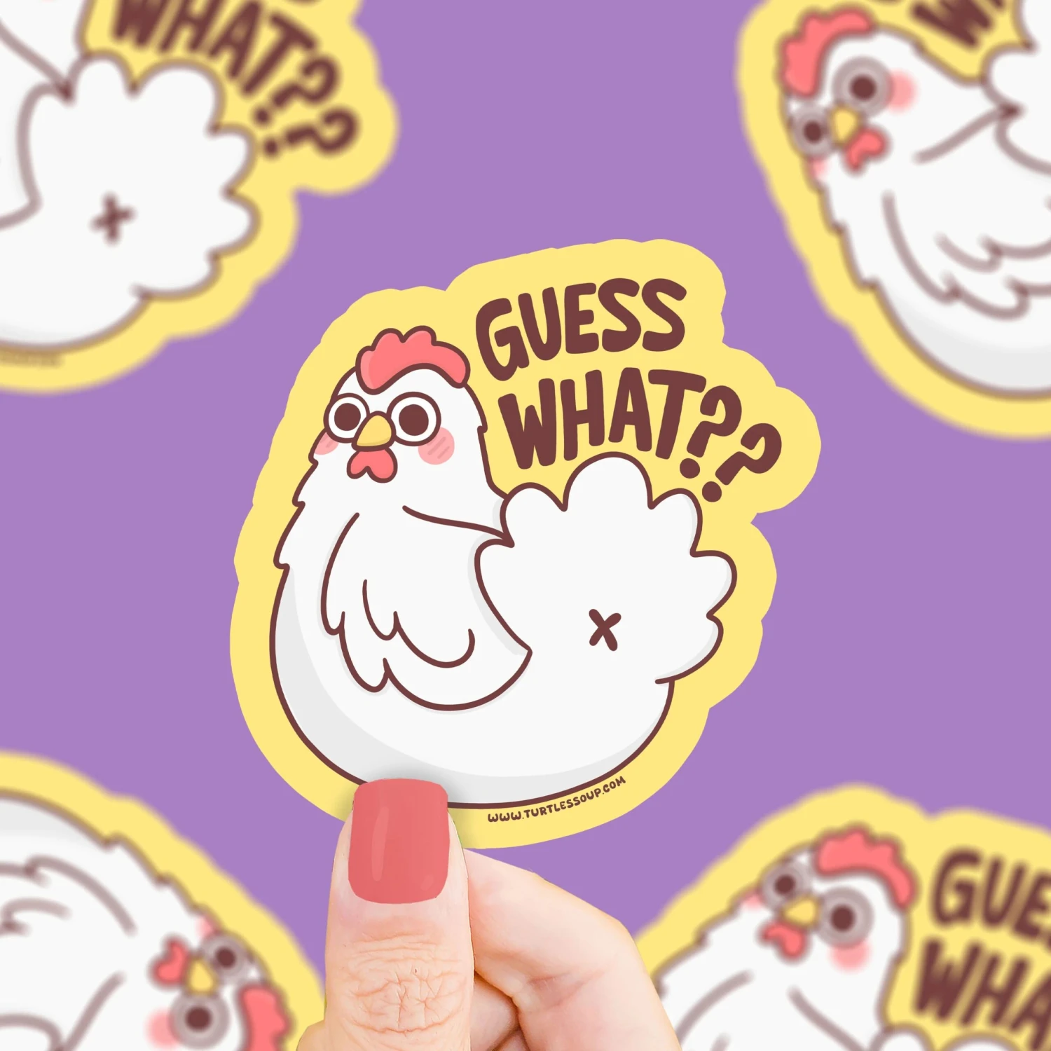 Guess What Chicken Butt Vinyl Sticker | Turtle's Soup(Guess what chicken butt vinyl sticker turtles soup) Guess What Chicken Butt Vinyl Sticker | Turtle's Soup(Guess What Chicken Butt Vinyl Sticker Turtles Soup) -Curious Bear Toys S 896 scaled