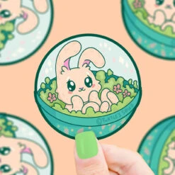 Bunny Capsule Prize Toy Vinyl Sticker | Turtle's Soup(Bunny Capsule Prize Toy Vinyl Sticker)
