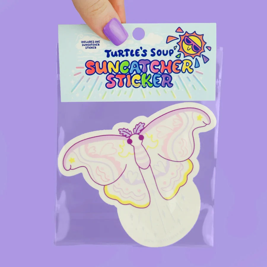 Moth Suncatcher Sticker | Turtle's Soup(Moth suncatcher sticker turtles soup) Moth Suncatcher Sticker | Turtle's Soup(Moth Suncatcher Sticker Turtles Soup) -Curious Bear Toys SUN