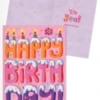MindWare Happy Birthday Cake Letters Card(Happy Birthday Cake Letters Card)