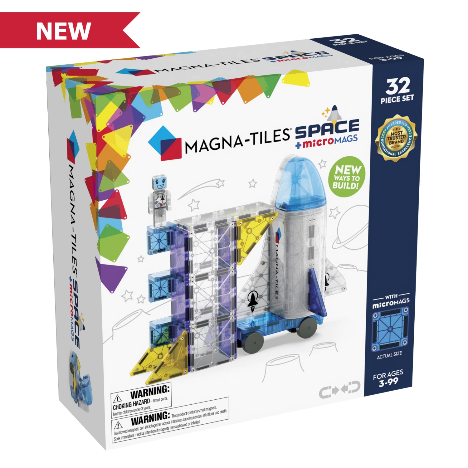 Space 32-Piece Set | Magna-Tiles(Space 32 piece set magna tiles) Space 32-Piece Set | Magna-Tiles(Space 32 Piece Set Magna Tiles) -Curious Bear Toys Space 32 Piece Set