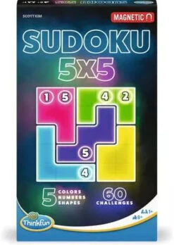 Ravensburger Sudoku 5x5 Magnetic Travel Puzzle | ThinkFun(Sudoku 5x5 Magnetic Travel Puzzle Thinkfun)