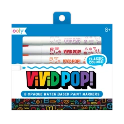 Vivid Pop! Water-Based Paint Markers - Set Of 8 | OOLY(Vivid Pop Water Based Paint Markers Set Of 8 Ooly)