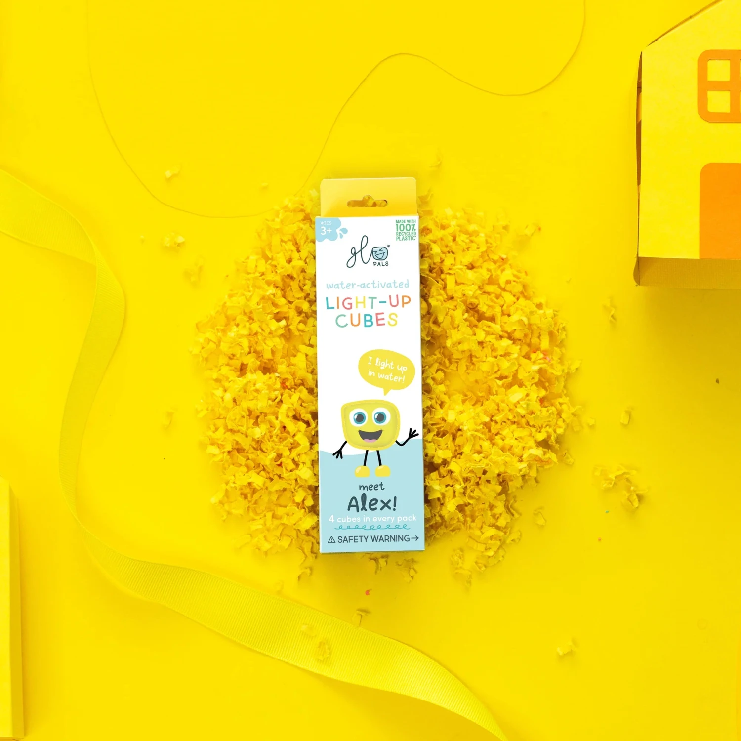 Alex Light Up Cubes - NEXT GEN | Glo Pals(Yellow glo pals 4 pack alex next gen) Alex Light Up Cubes - NEXT GEN | Glo Pals(Yellow Glo Pals 4 Pack Alex Next Gen) -Curious Bear Toys