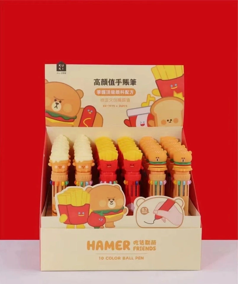 Fast Food 10 Color Retractable Ball Pen(Fast food retractable ball pen) Fast Food 10 Color Retractable Ball Pen(Fast Food Retractable Ball Pen) -Curious Bear Toys c466fd61a98c1209c2b37207192397274b89480547418759c8a29e7a1e63a793