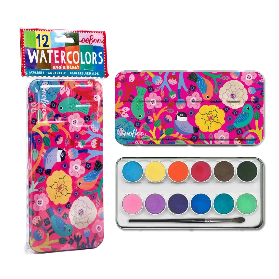 Birds in Fuchsia Watercolors Paint Tin | eeBoo(Birds in fuchsia watercolors paint tin eeboo) Birds In Fuchsia Watercolors Paint Tin | EeBoo(Birds In Fuchsia Watercolors Paint Tin Eeboo) -Curious Bear Toys d75793b74ed4981969b996ae98f92be61fc52819ffb655181852cb7facab5007