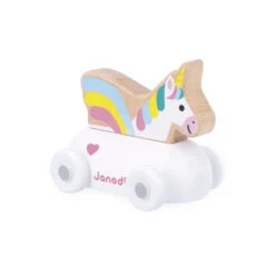 Enchanted Kingdom Wooden Unicorn Carriage - Cross Roads | Janod(Enchanted Kingdom Wooden Unicorn Carriage Cross Roads Janod)