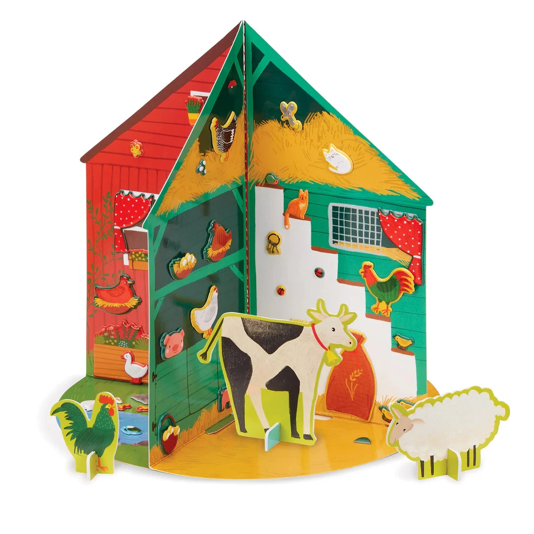 Puffy Sticker 3D Playhouse - Around the Barn | Bright Stripes(Puffy sticker 3d playhouse farm iheartart) Puffy Sticker 3D Playhouse - Around The Barn | Bright Stripes(Puffy Sticker 3d Playhouse Farm Iheartart) -Curious Bear Toys farmsticker2