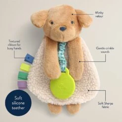 Itzy Friends Lovey™ Plush - Puppy | Itzy Ritzy(New Puppy Itzy Friends Lovey Plush) -Curious Bear Toys itzy ritzy baby plush itzy friends lovey plush puppy 41013848604868